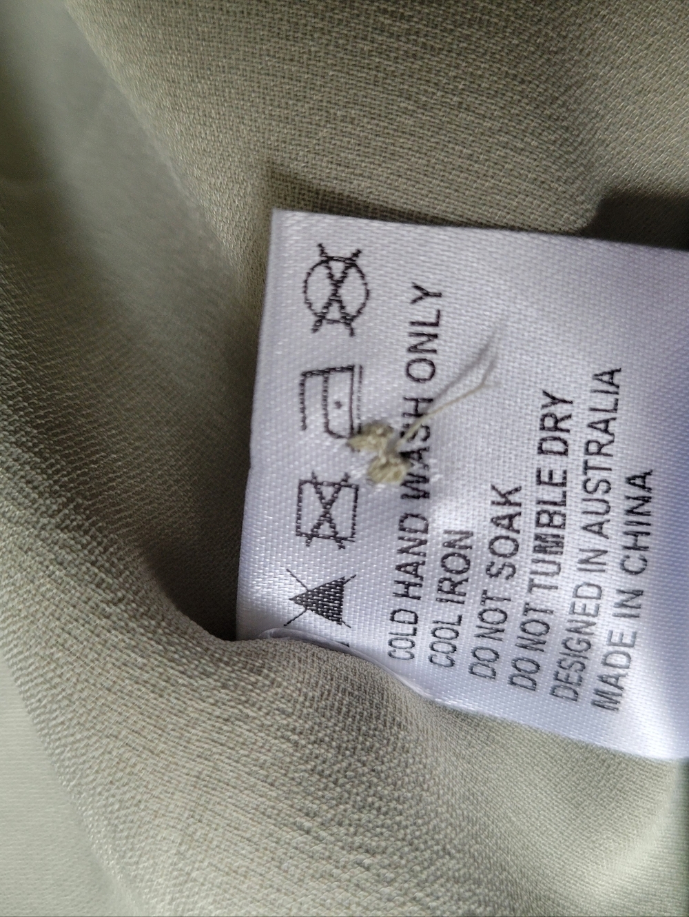NWT Princess Polly Sage Rouched Front Button Down Dress Size 8 - Picture 8 of 8